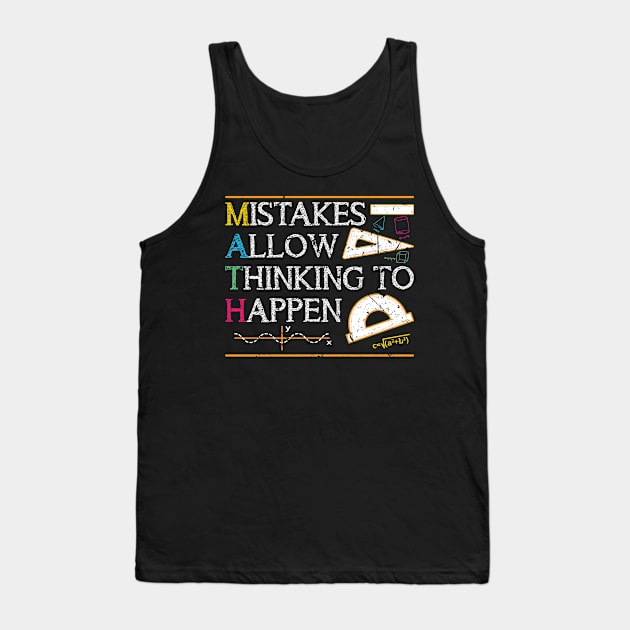 Mistakes Allow Thinking To Happen Tank Top by ozalshirts